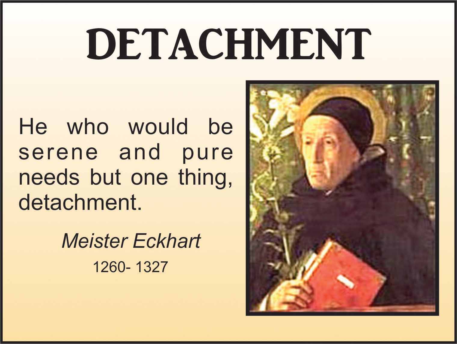 Happiness and detachment